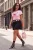 Trendyol Curve Dames Zwart Effen Kort / Mini Skater Grote maten Rokken