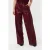 EsQualo Trousers Metallic Em Wine Red