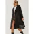 Gestrikte Midi Trenchcoat