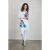DIDI Tunic Floral In Offwhite With Floral Medley Panel