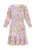 Usha Jurk  smoky blue / lichtgroen / lichtroze / donkerroze