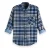 Scotch & Soda Lange Mouw Blauw Heren Geruit Overhemd 145422 0218