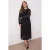 Trendyol Curve Dames Zwart Bloemen Maxi Lang Casual A-lijn Grote maten Jurk
