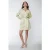 Colourful Rebel Tori Liquid Mini Shirt Dress Lime