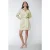 Colourful Rebel Tori Liquid Mini Shirt Dress Lime