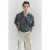 TRENDYOL MAN Heren Donkerblauw Gestreept Kort Oversized Poloshirts