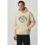 Oversized sweatshirt met capuchon en print