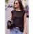 Street One Studio Dames Blouse met afhangende schouders en luipaardprint in Paars
