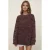 Relaxed Fit Textured Lange Gebreide Trui met Zakken