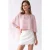 Losse Chiffon Crewneck Blouse