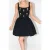 Odd Muse Layered Mini Skirt Black