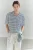 TRENDYOL MAN Heren Ecru Gestreept Kort Regular fit Poloshirts