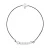 Diamond Bracelet CROSS 0,030 cts Nylon Black 925