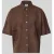 Jake*s Casual Blouse van mix van katoen en linnen met motiefstitching