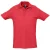 SOLS Heren Lente II Korte Mouw Zwaarlijvig Poloshirt (Rood)