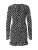 Essentiel Antwerp Jurk ‘JAST RUCHED’  zwart / wit