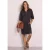 Kniehoge sweaterjurk met ritsdetail