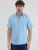 7Camicie Zakelijk overhemd ‘Leonardo Sport Linen Man Shirt Short Sleeve Light Blue’  lichtblauw