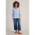 White Stuff Geri Embroidered Shirt Blue Multi