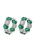 faina Oorbellen  donkergroen / zilver / transparant