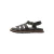 Vrouwen gevlochten leren sandalen COMMA