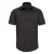 Russell Collection Heren Easy-Care Fitted Overhemd met korte mouwen (Zwart)