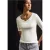 Street One Dames Basic shirt met knoopdetail in Wit