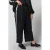 Gozzip Plus Size straight leg cropped broek – zwart