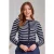 Nautical Lines trui in marineblauw en wit