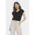 ONLY top met V-hals ONLFREE zwart