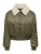 ONLY Tussenjas ‘ONLSuri’  beige / olijfgroen