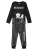 Cerdá Nachtkledij ‘Wednesday Pyjama Set Kids – Black – Long Sleeve Sleepwear with Pants’  antraciet