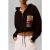 Calvin Klein Ls Terry Cropped Tie Black