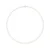 Rank prinses ketting Zoet Water Pearl Ronde 7-8 mm Sluiting White Luxury Wit Goud 18 Karaat