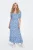 ONLY gebloemde maxi jurk ONLCHIANTI blauw/wit
