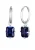 ELLI PREMIUM Oorbellen  marine / zilver