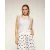 Semitransparante kantentop met elastische taille