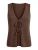 Imily Bela Gebreide bodywarmer  chocoladebruin