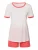 Hanro Pyjama ‘ Laura ‘  lichtroze / lichtrood