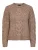 PIECES Trui ‘PCNina’  bruin gemêleerd