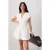 TRENDYOLMİLLA Dames Wit Effen Kort / Mini Kort Skater Jurken