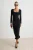 TRENDYOLMİLLA Dames Zwart Effen Maxi Lang Avond / Dagelijks Bodycon Jurken
