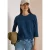 Shirt met 3/4-mouwen en ronde hals in effen kleur