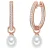 Valero Pearls Oorbellen ‘Valero’  rose-goud / parelwit
