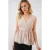 V-hals Strikblouse