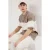 TRENDYOL MAN Heren Grijs Colorblock Kort Oversized T-shirts