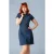 Topvintage exclusive ~ Billy A-lijn jurk in midden blauw
