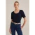 We Fashion Knitted Pullover Navy Blue