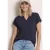 Street One Dames Shirt met gespleten hals en knoopdetails in Blauw