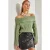 Off Shoulder Geribbelde Gebreide Trui